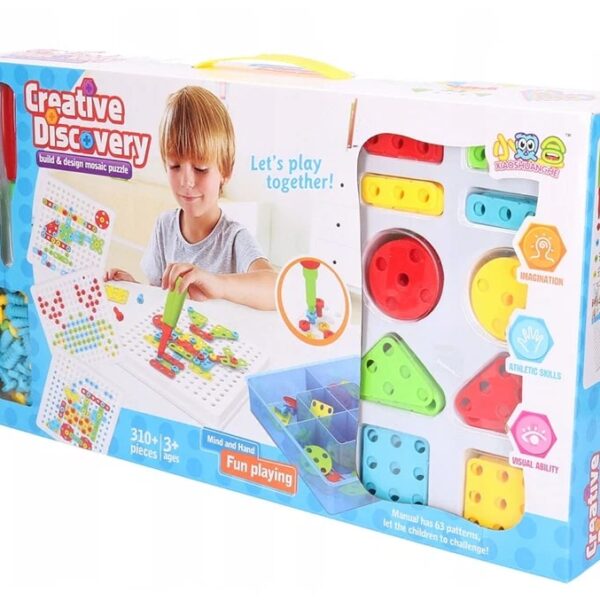 Большой конструктор мозаика Creative Discovery 310 деталей оптом