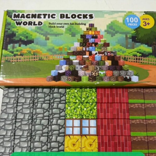 Магнитный конструктор Magnetic Blocks World 100 деталей оптом