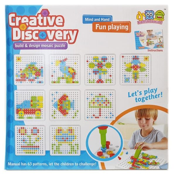 Большой конструктор мозаика Creative Discovery 310 деталей оптом