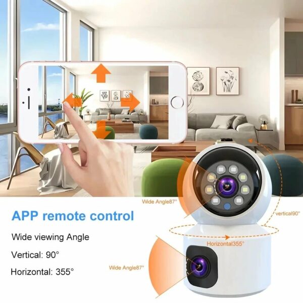 Wi-Fi двухобъективная IP камера видеонаблюдения оптом